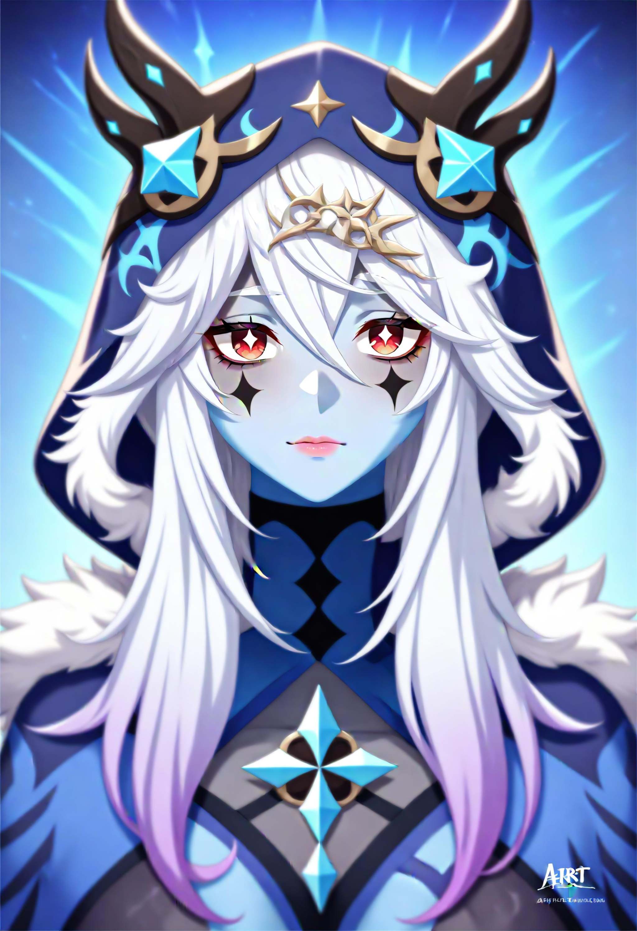1girl,  abyss mage \(genshin impact\),  genshin impact on Tensor.Art