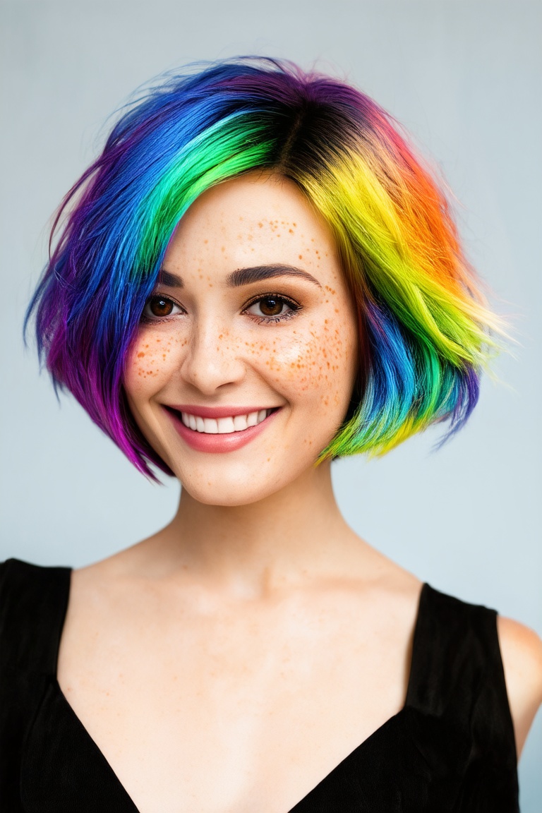 beautiful lady,  (freckles),  big smile on Tensor.Art