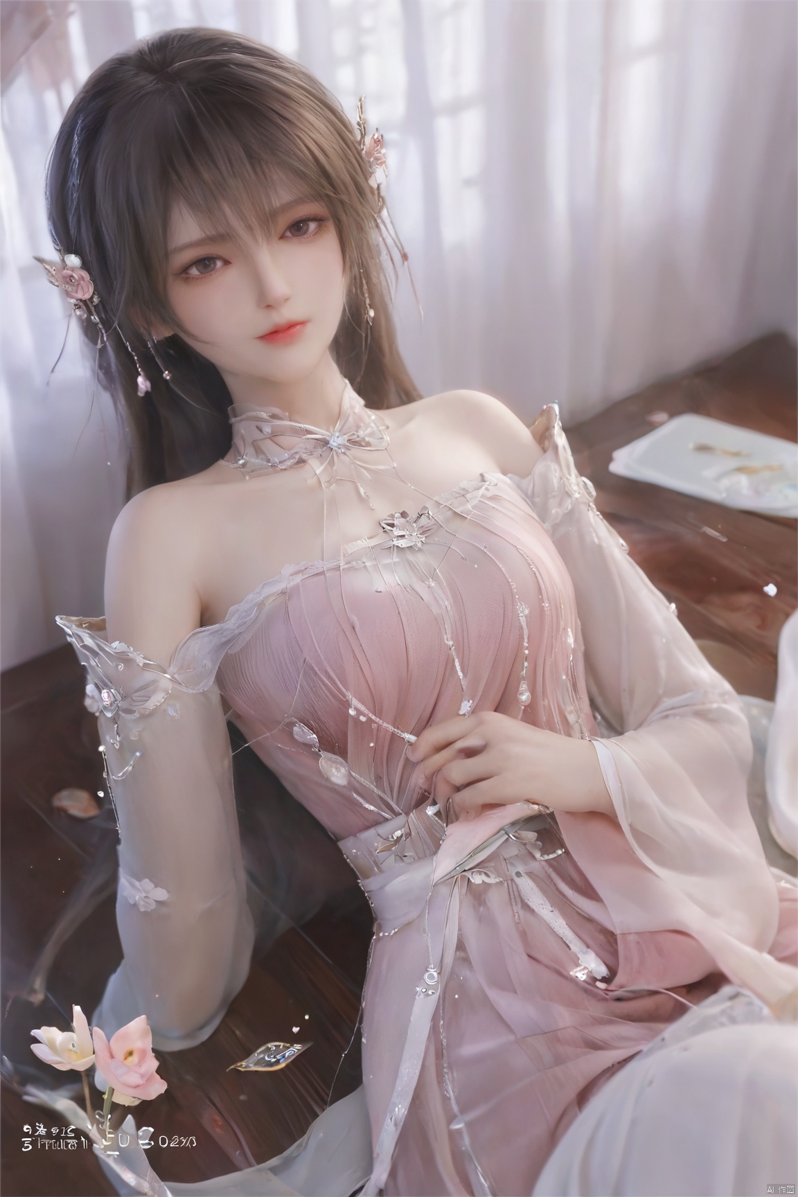 (Masterpiece:1.2), best quality, ,1girl, looking_at_viewer,(big breasts:1.88), Xshengcaier