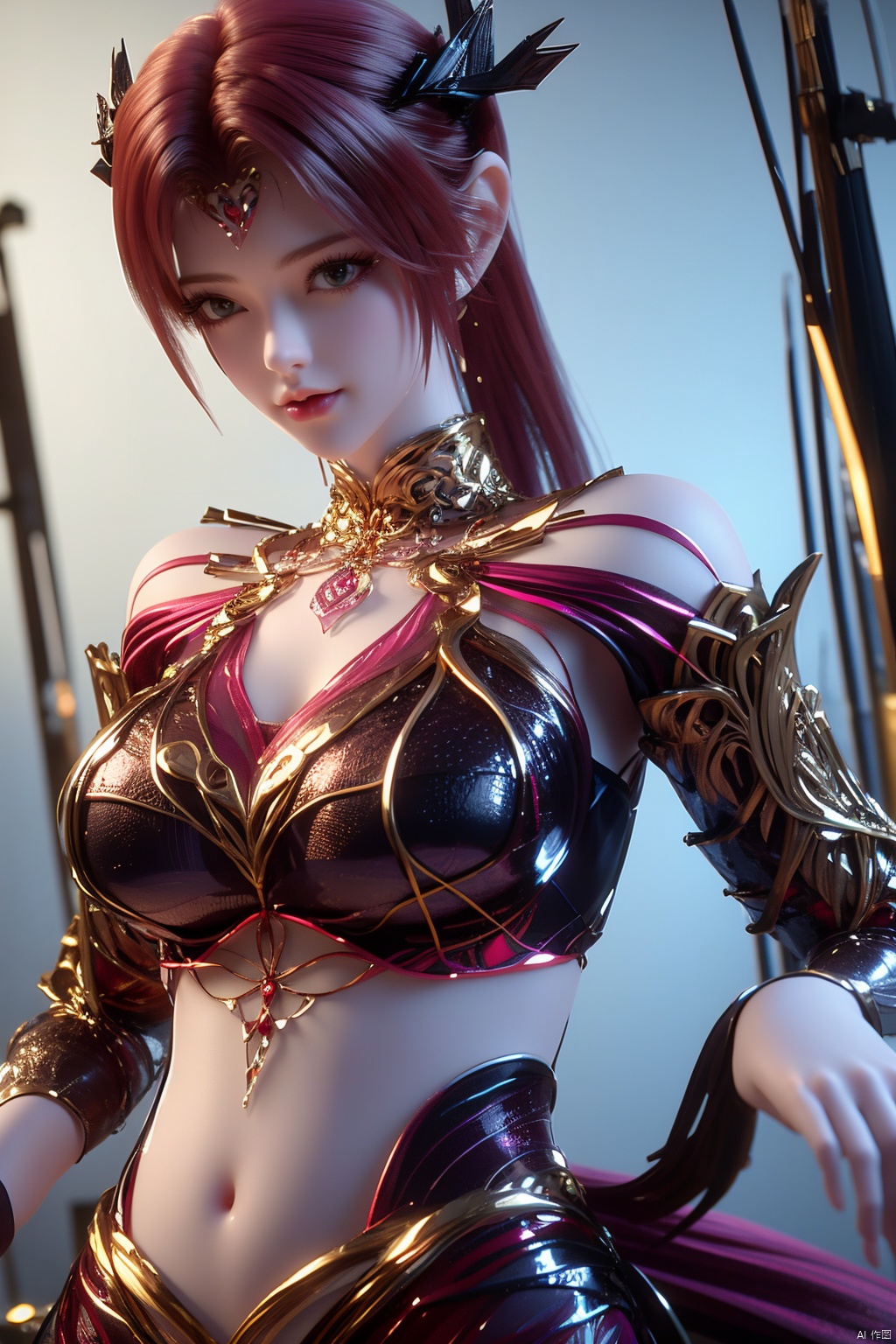 (Masterpiece:1.2), best quality,1girl, looking_at_viewer,(big breasts:1.28),Xyaoye