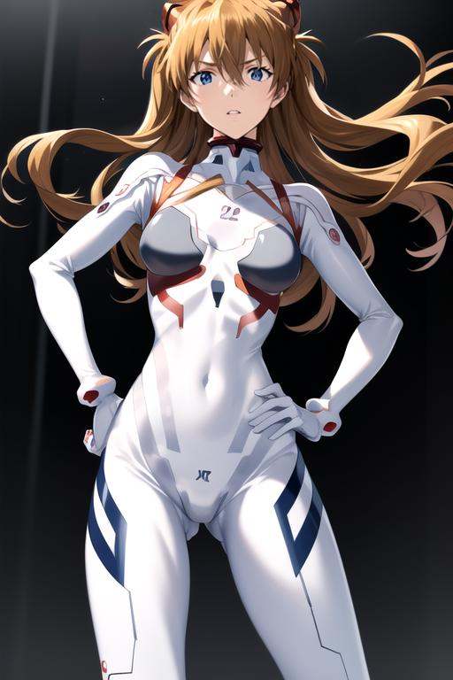 souryuu asuka langley,  white bodysuit,  (masterpiece on Tensor.Art