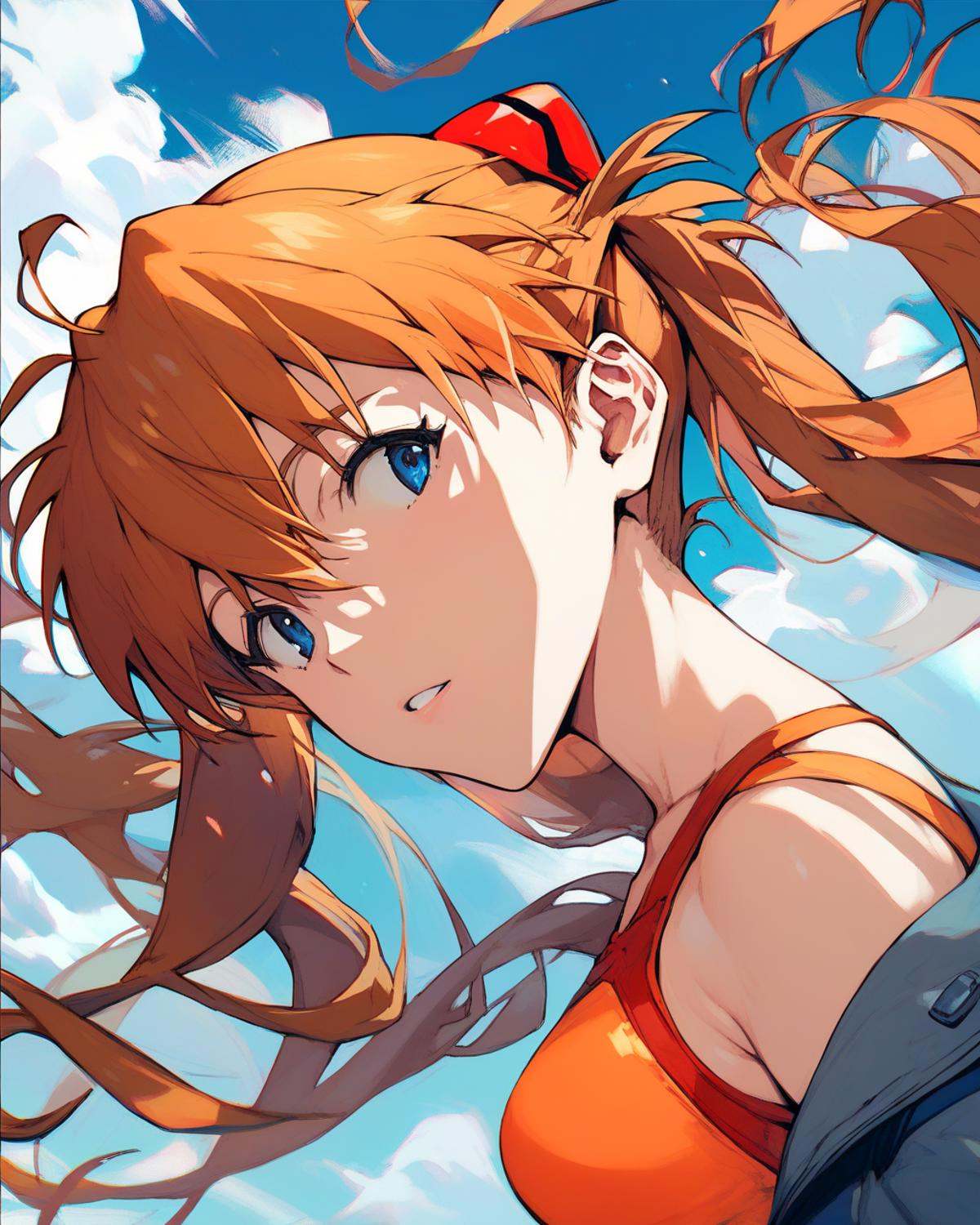 souryuu asuka langley,  ,  parted lips on Tensor.Art