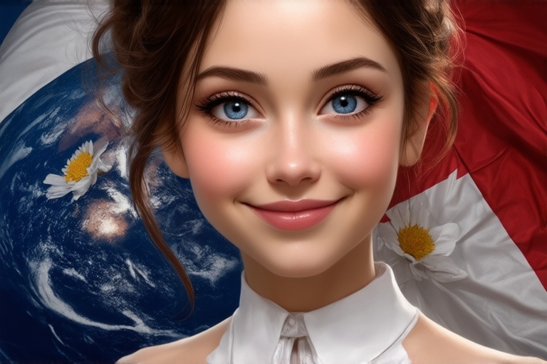 (1girl,  French,  smile on Tensor.Art