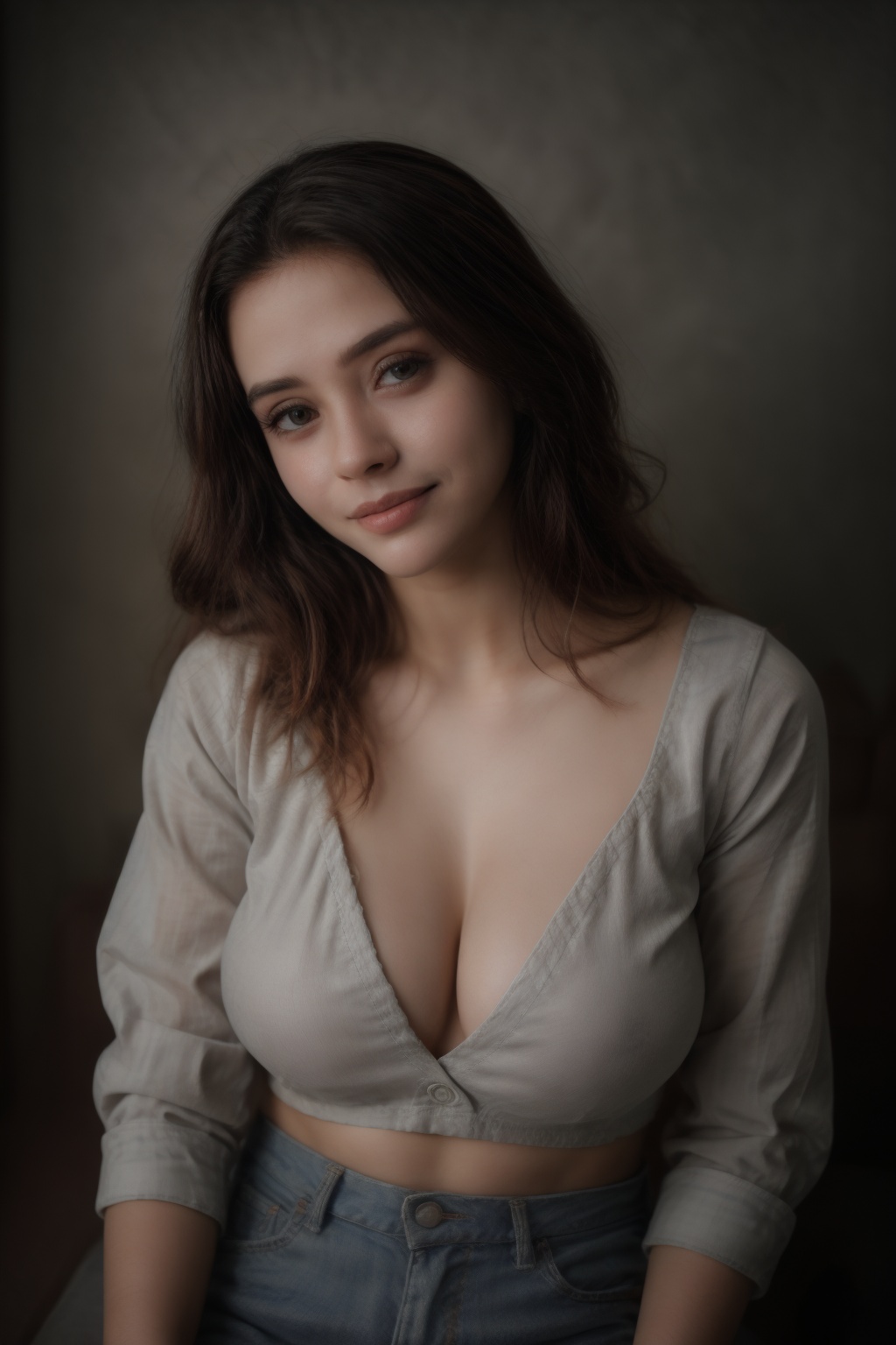 1 20 years old teenager boy,  wear check shirt,  boobs on Tensor.Art