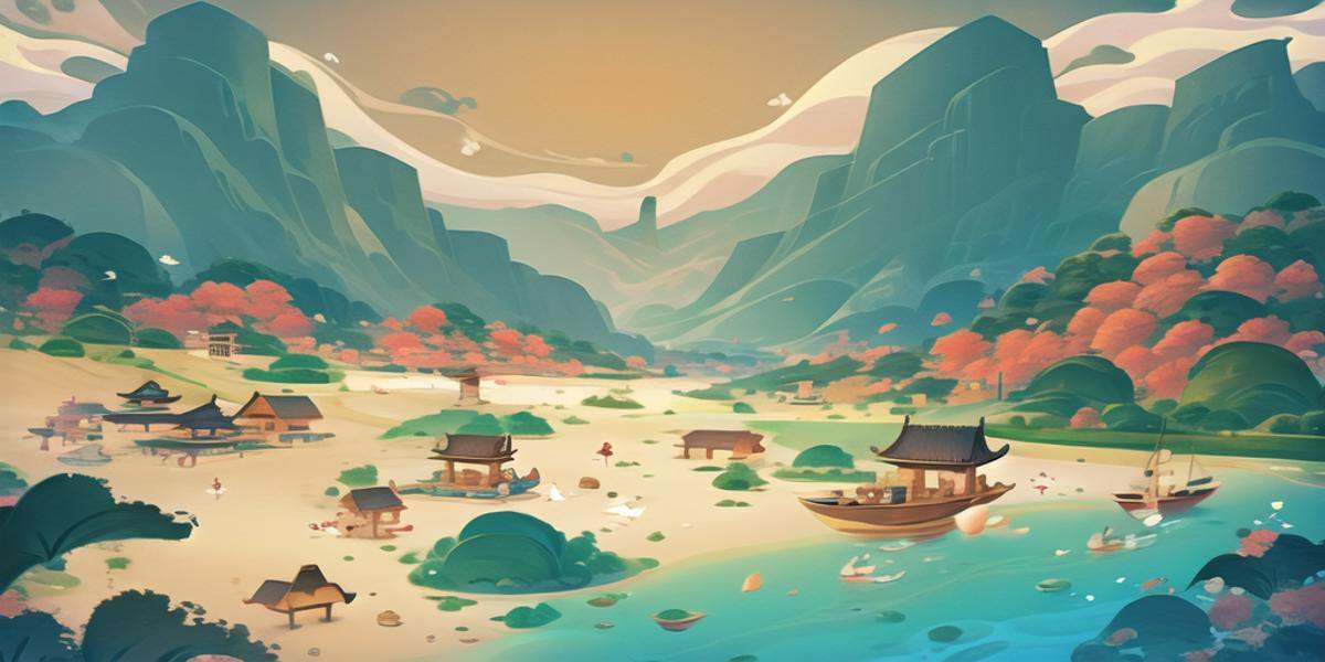 <lora:gmic icon_changjibngv2-000016:1>,gmic icon_\(sence\), a painting of a mountain with a boat in the water and a sky with clouds above it and a mountain with a boat in the water, beach, cloud, day, desert, dragon, fantasy, footprints, island, landscape, mountain, ocean, outdoors, sand, scenery, seashell, shore, sky, starfish, water, waves, whale
