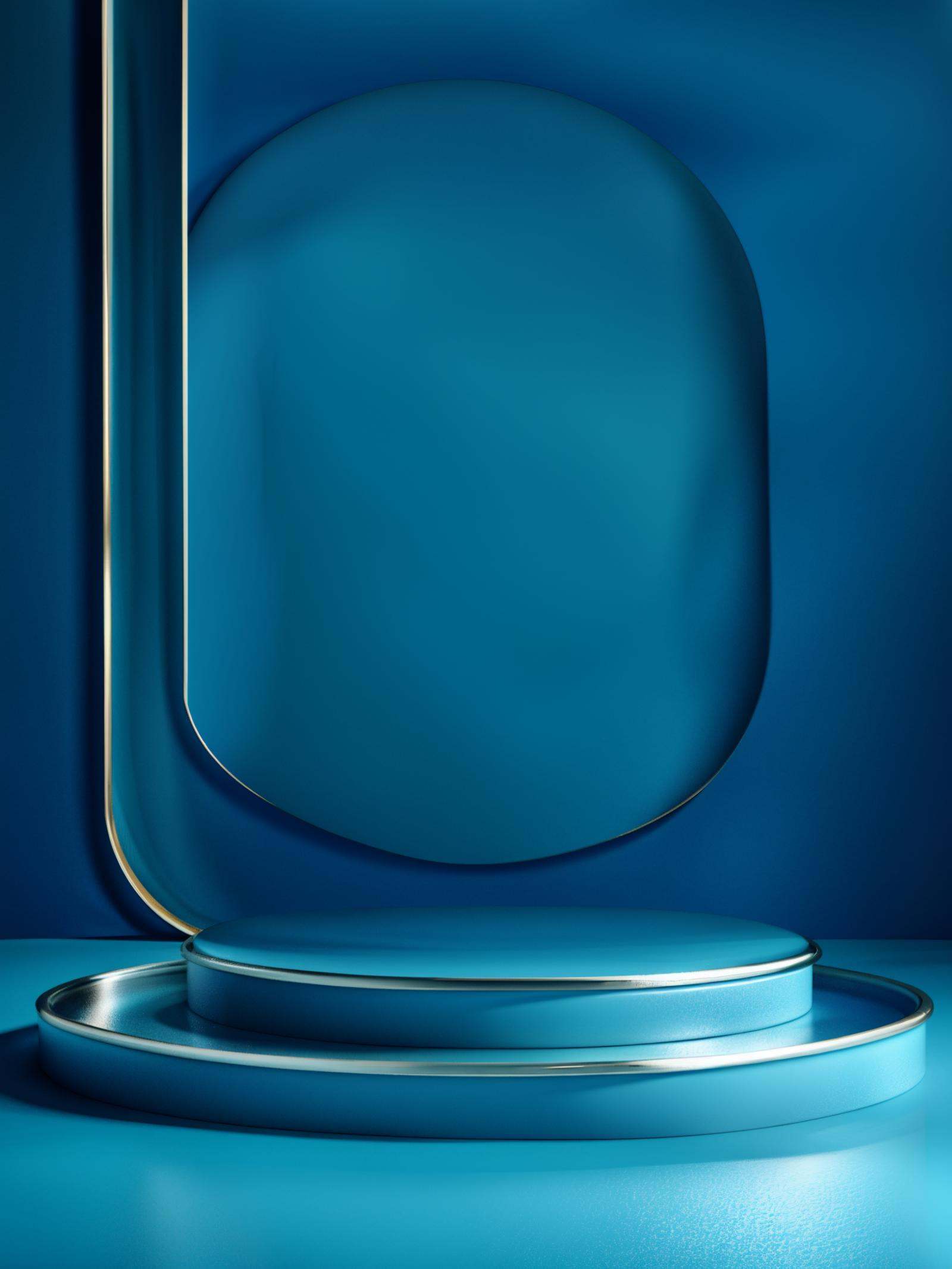 texture, HEZI, electronic mall scene, detail, rendering, no humans, reflection, scenery, blue theme, water, indoors, plate<lora:电商场景-000014:0.7>,