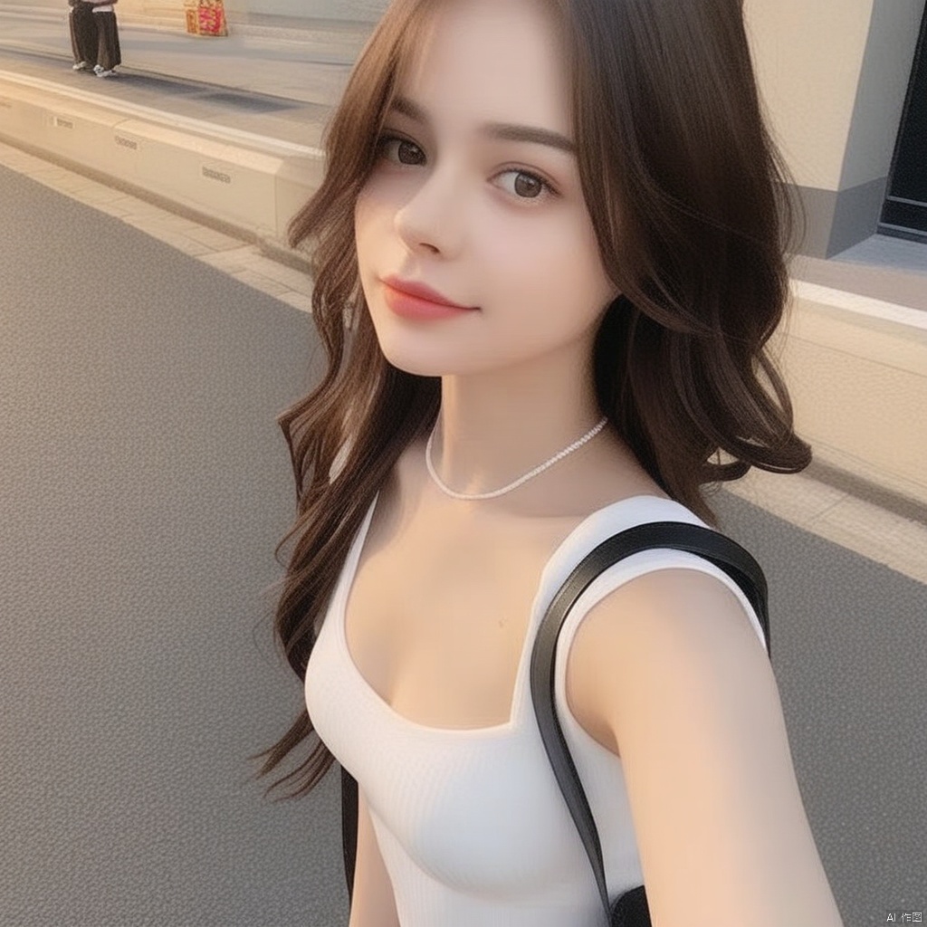 高清相机拍摄,清晰的细节,完美的脸,街拍女孩,全身照,eluosi