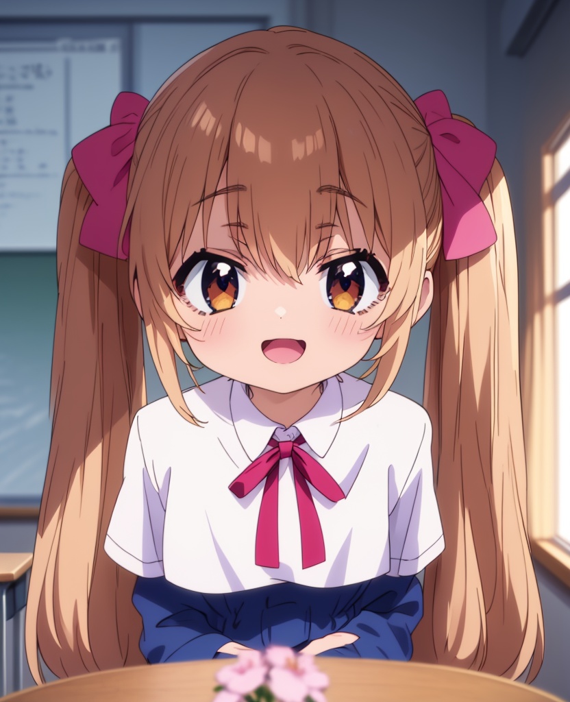 Full body of KokonoeRin from Kodomo no Jikan,  anime style,  long dark hair in twin tails on Tensor.Art