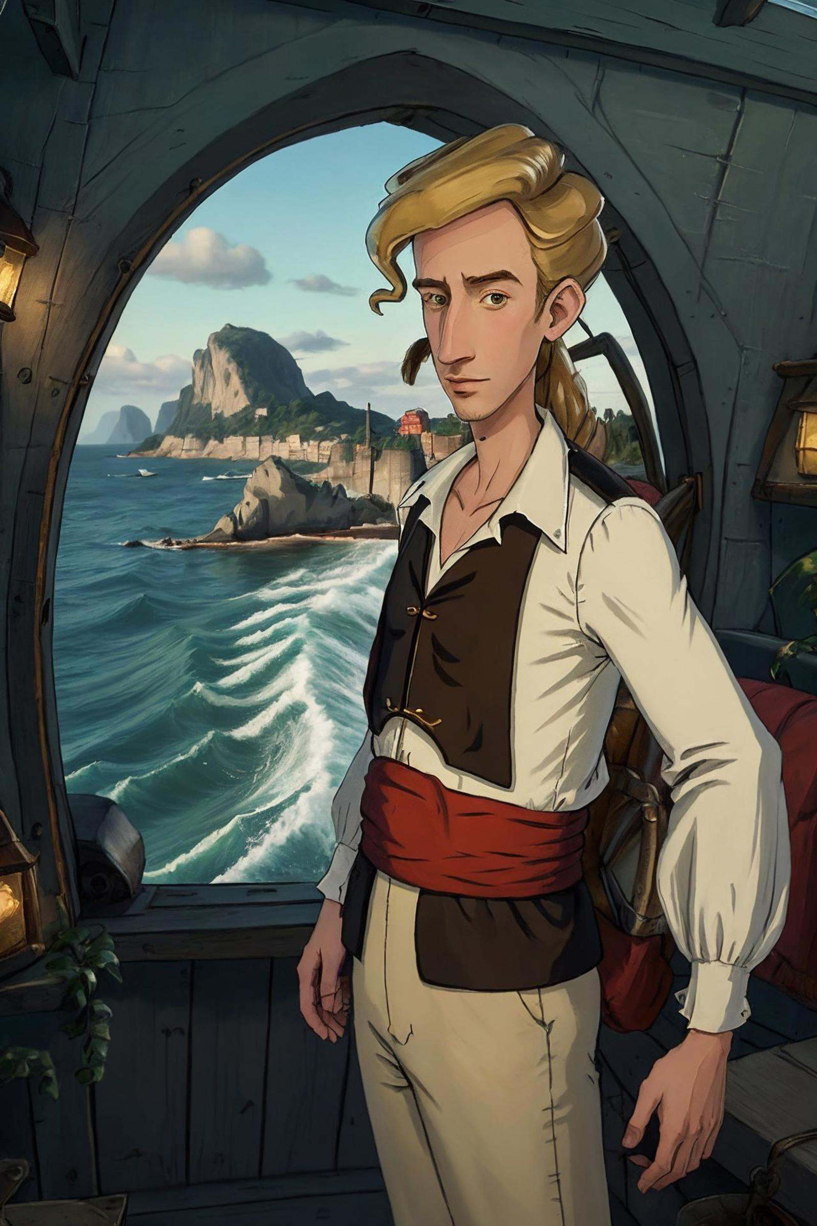 guybrush,  solo,  male focus on Tensor.Art