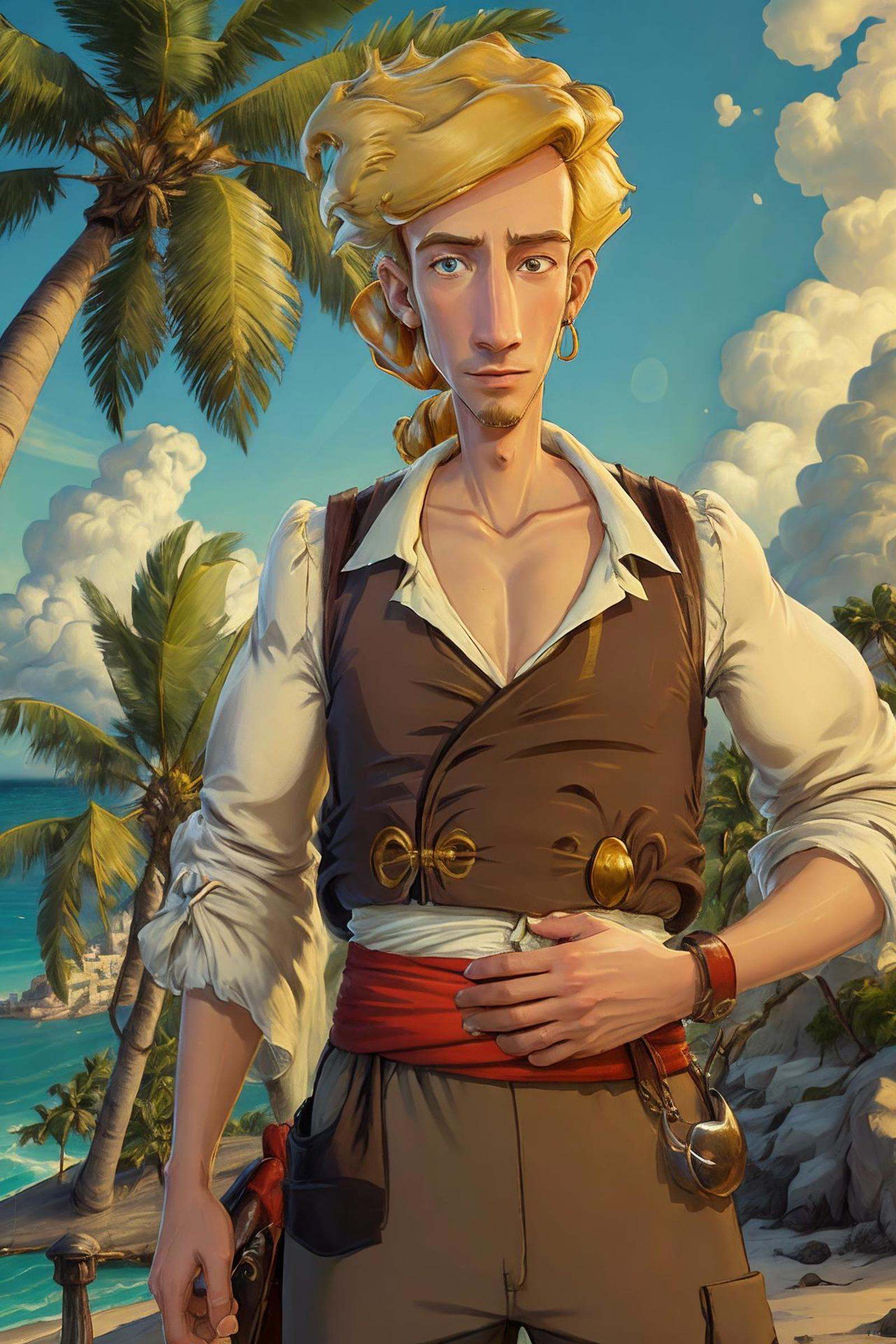 guybrush,  solo,  male focus on Tensor.Art