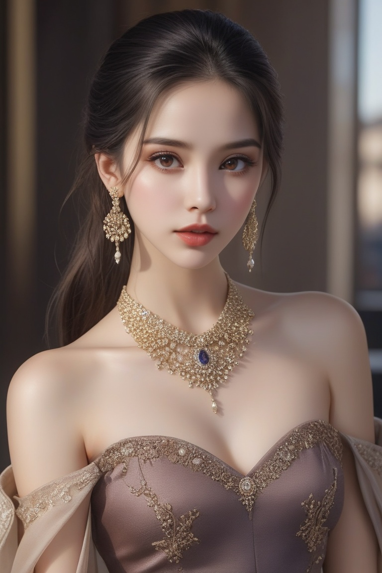 Beautiful woman ,  solo,  looking at viewer on Tensor.Art