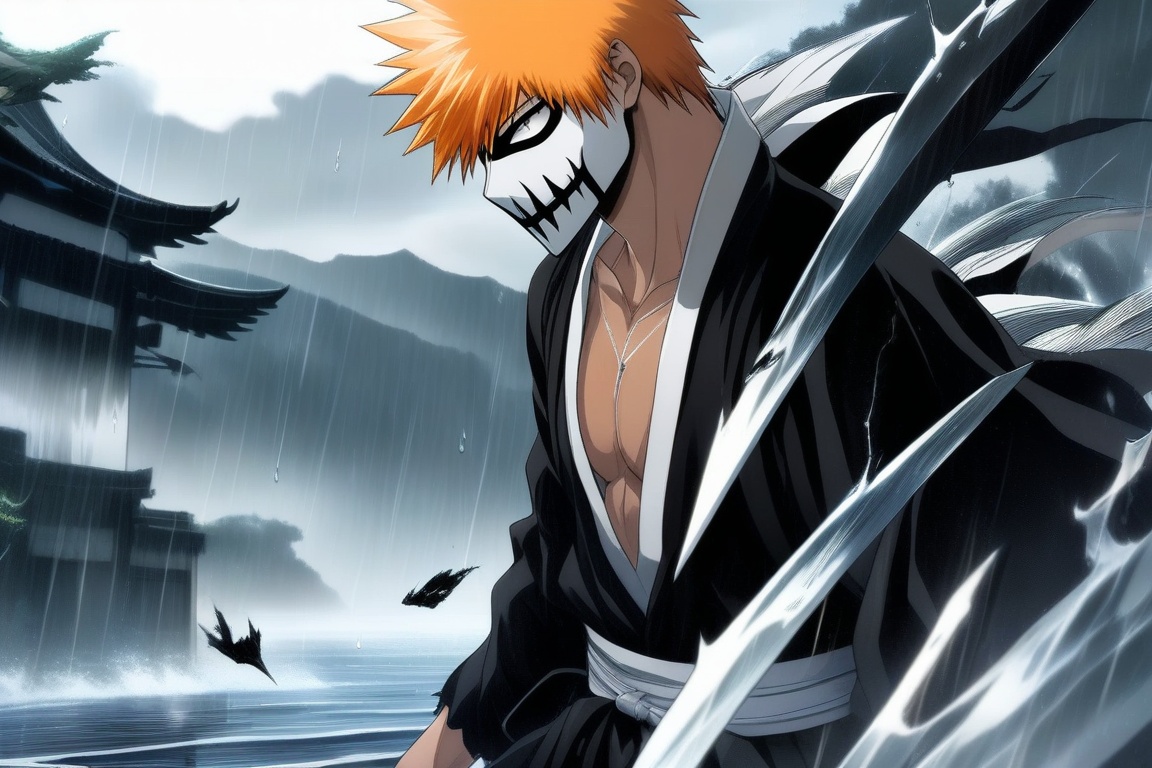 1boy,  male focus,  kurosaki ichigo on Tensor.Art
