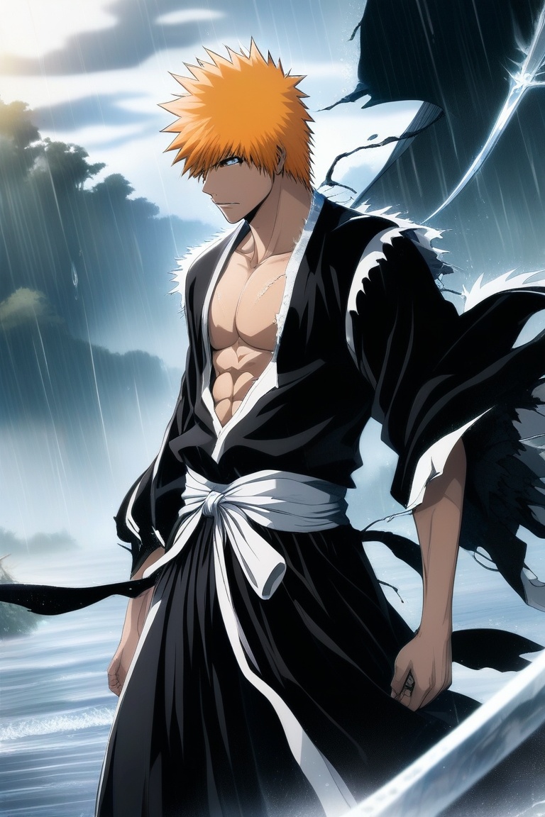 1boy,  male focus,  kurosaki ichigo on Tensor.Art