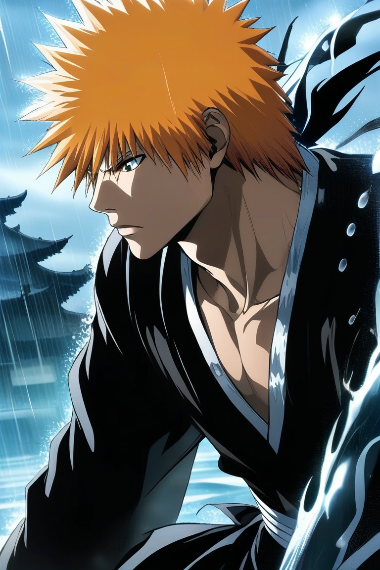 1boy,  male focus,  kurosaki ichigo on Tensor.Art