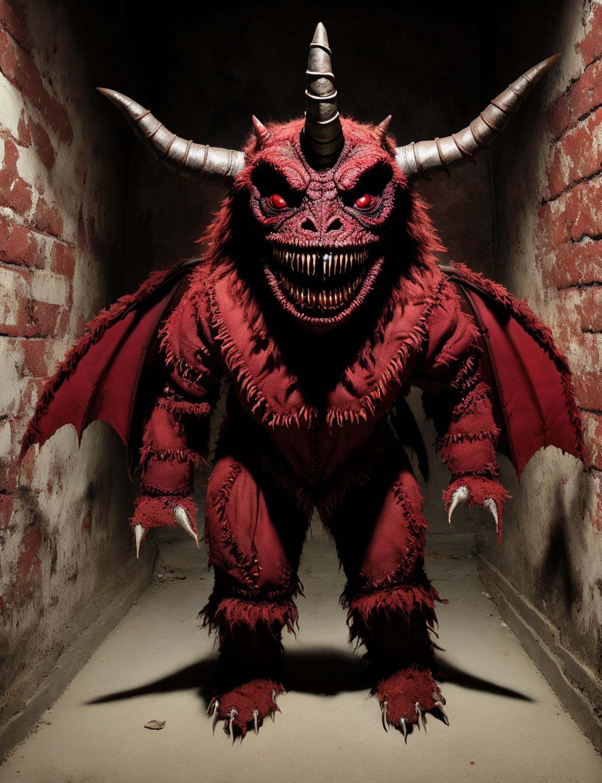 DonMCr33pyD0115 diablo,  large menacing demon,  horned demonic appearance on Tensor.Art