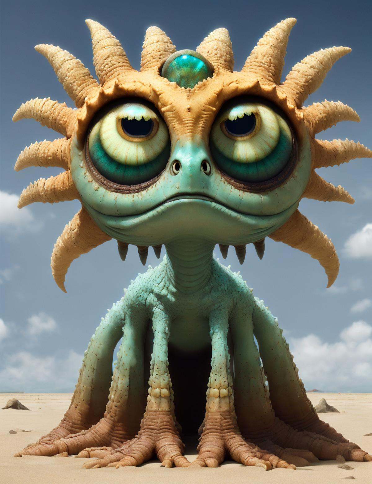 DonM1ns0mn14,  huge eyes,  tired on Tensor.Art