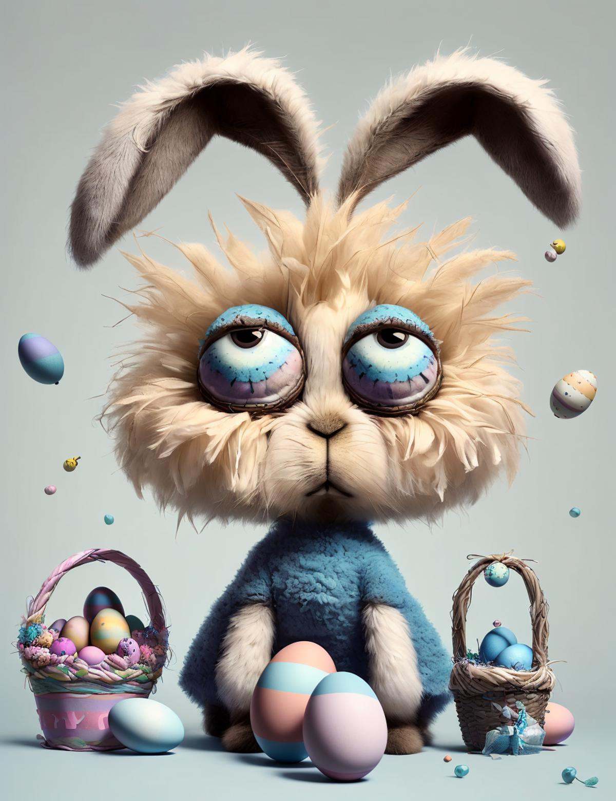 DonM1ns0mn14,  huge eyes,  tired on Tensor.Art