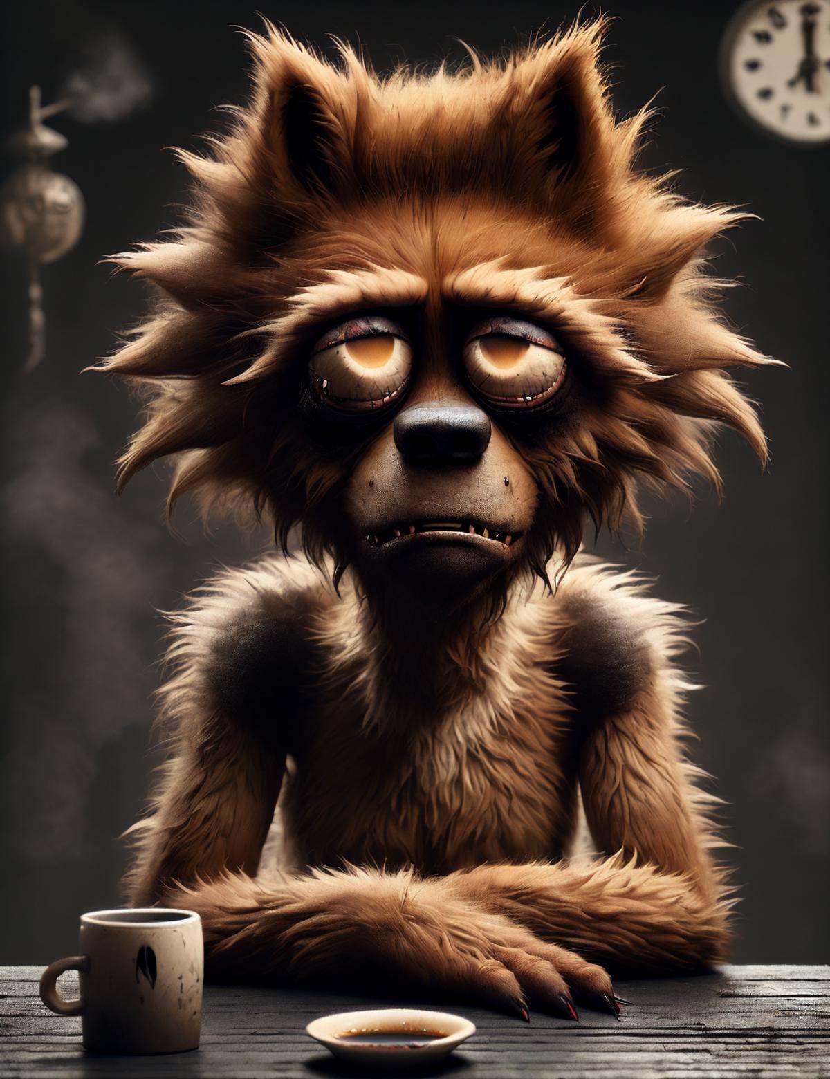 DonM1ns0mn14,  werewolf,  wolfish humanoid on Tensor.Art