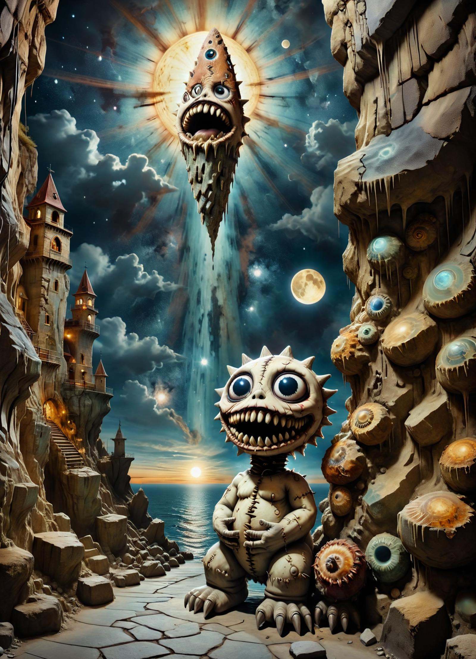 DonMCr33pyD0115XL harbor celestial harmony,  prophecy,  street art on Tensor.Art