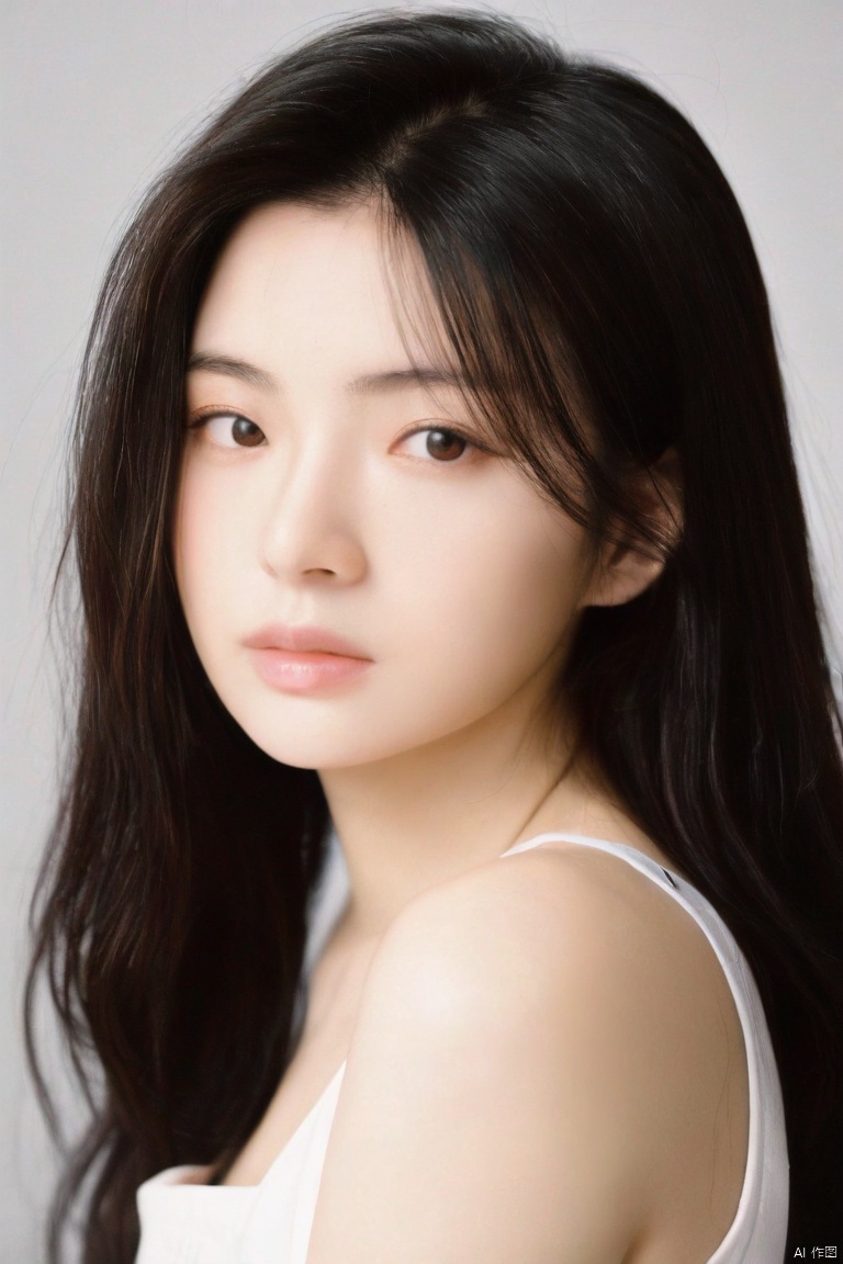  一张女性的特写肖像照片。,liangyi