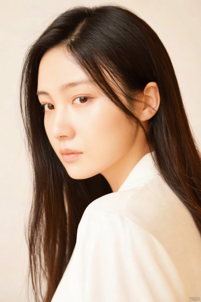  一张女性的特写肖像照片。,liangyi