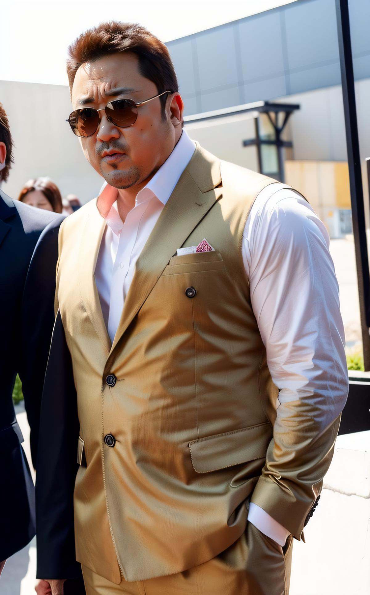 muscular male,  sunglasses ,  intimidating on Tensor.Art