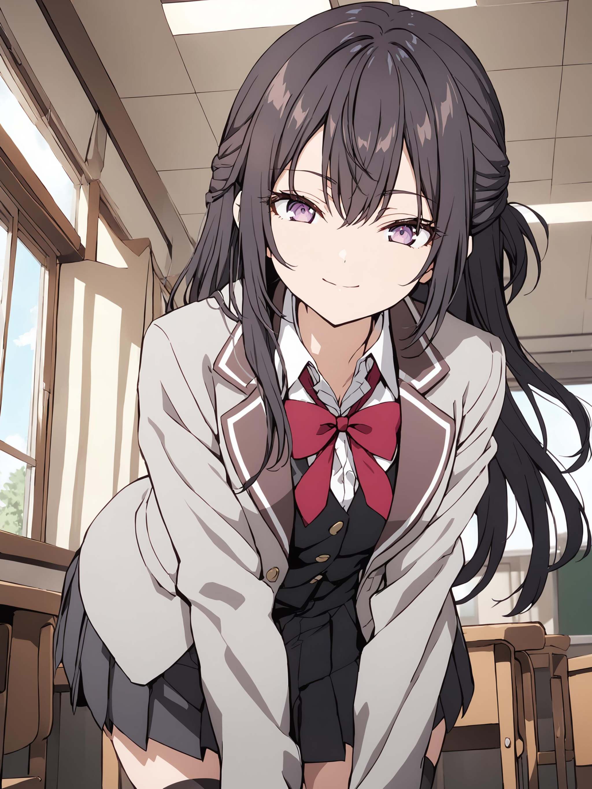suouyuki_imoto,  purple eyes,  black hair on Tensor.Art