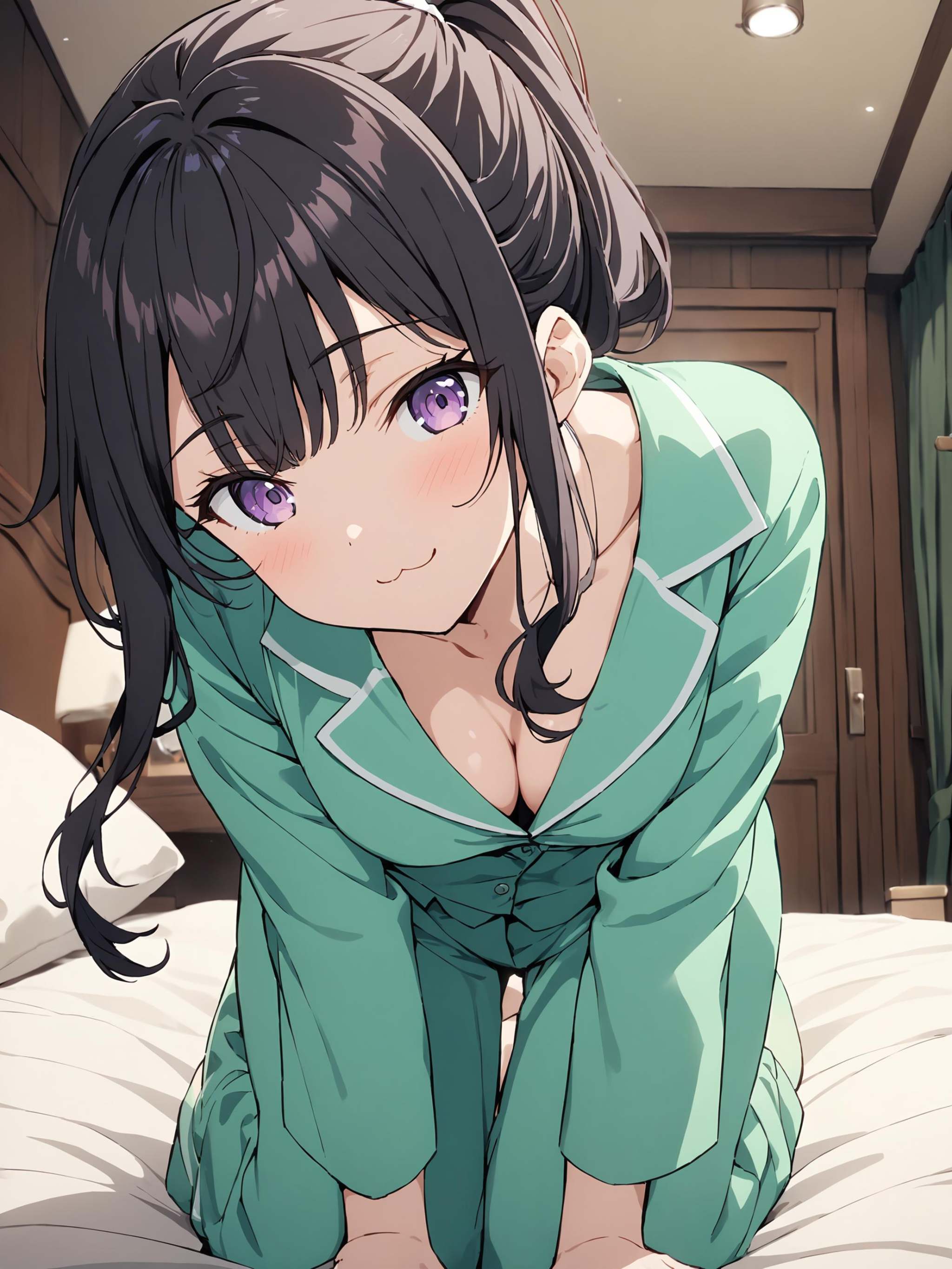 suouyuki_imoto,  purple eyes,  black hair on Tensor.Art