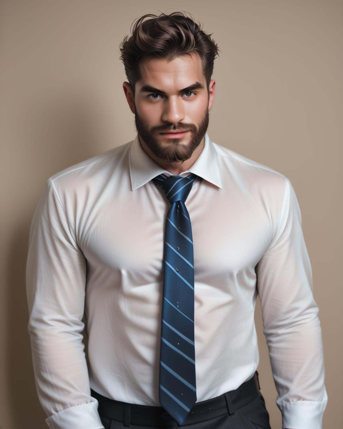 1boy,  beard,  facial hair on Tensor.Art