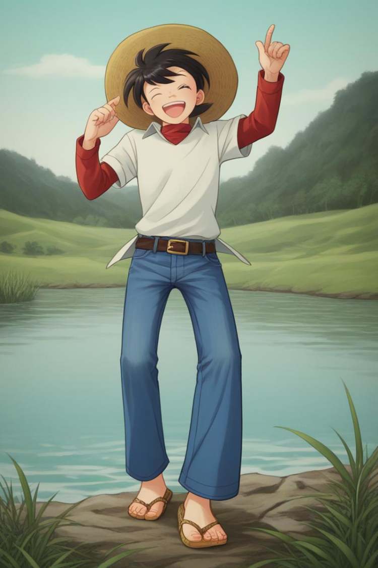 Sanpei Mihira (三平三平) - Tsurikichi Sanpei / Fisherman Sanpei (釣りキチ三平) - (Pony) by 25kkai on Tensor.Art