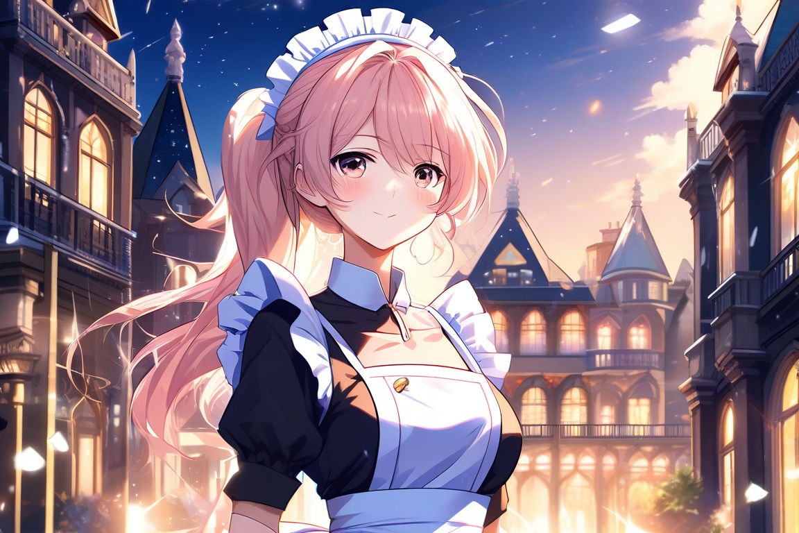 A very beautiful girl,  masterpiece quality,  light particles on Tensor.Art
