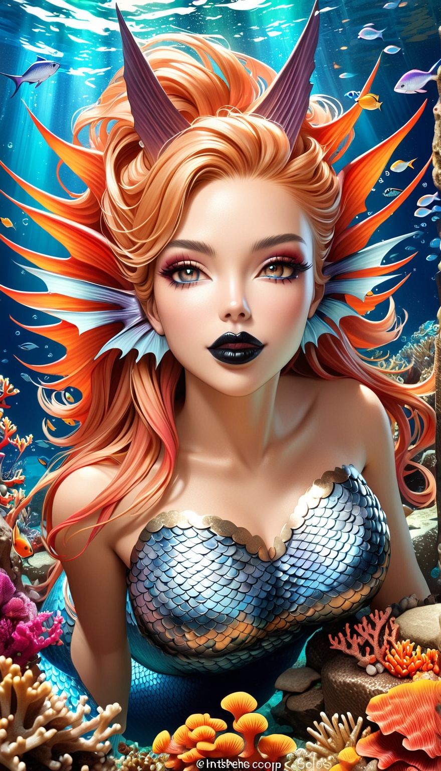 1evil_mermaid,  monster,  warrior on Tensor.Art