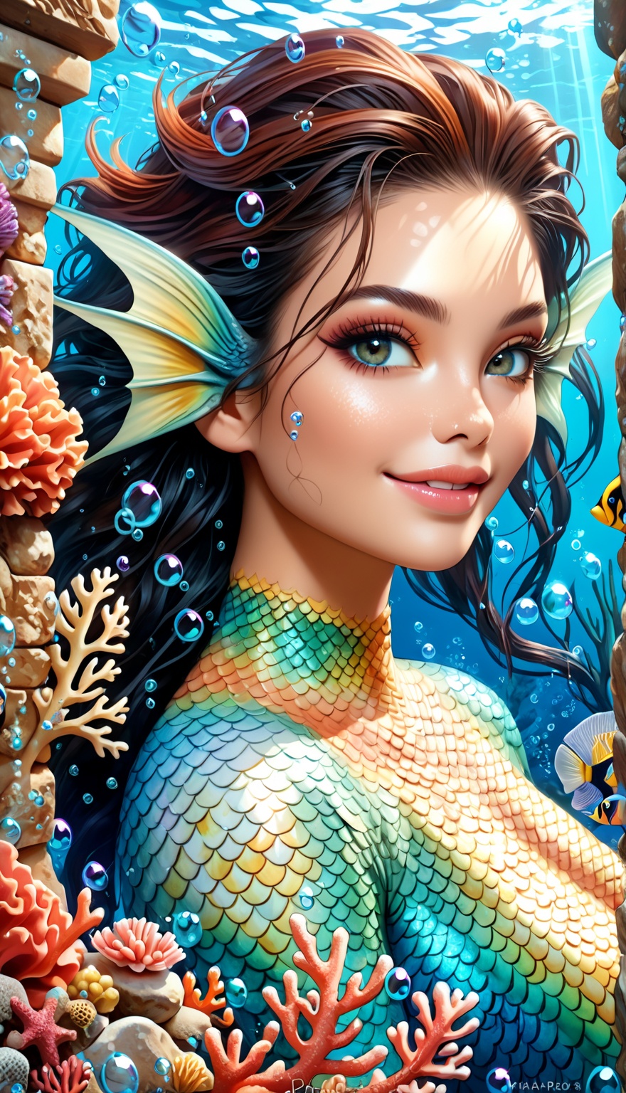 1evil_mermaid,  monster,  warrior on Tensor.Art