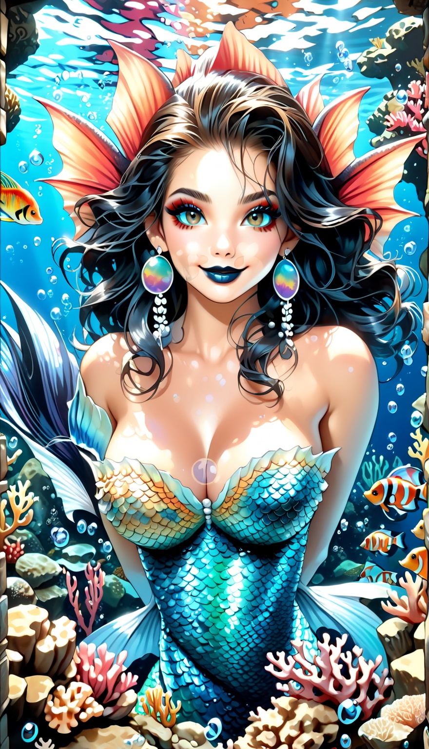 1evil_mermaid,  (monster),  warrior on Tensor.Art