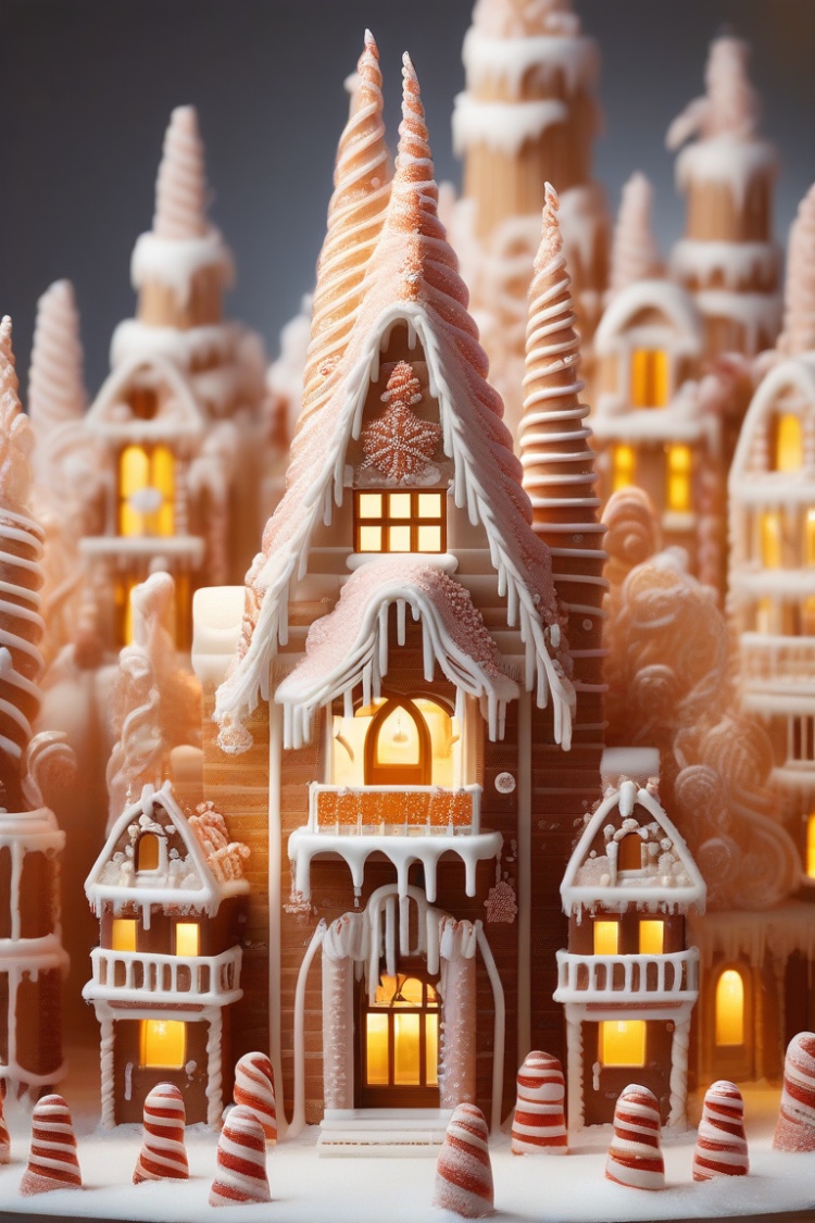 Gingerbread House Enhancer [2xIMG-AT-HunyuanDiT] by REYA_012 on Tensor.Art