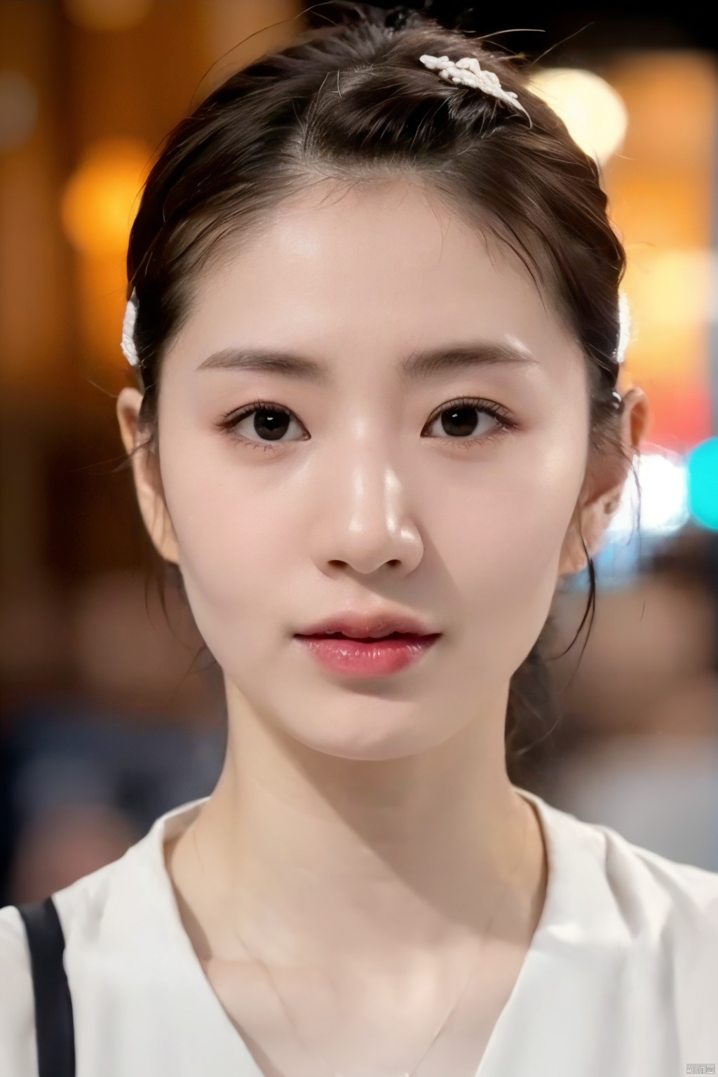 (RAW photo, 4k, realistic, exquisitely detailed skin),masterpiece,best quality,unity 8k wallpaper,ultra detailed,cinematic look,natural skin texture,extremely realistic skin texture,finely detailed face,(film grain:1.2),cinematic angle,Fujifilm XT3,,(highlydetailed),(bright scene),(street corner),(1girl),(detailed lighting),(contrast),(mysterious atmosphere),,vivid illumination,,masterful technique,,harmonious composition,,immersive atmosphere,,stunning visuals,
