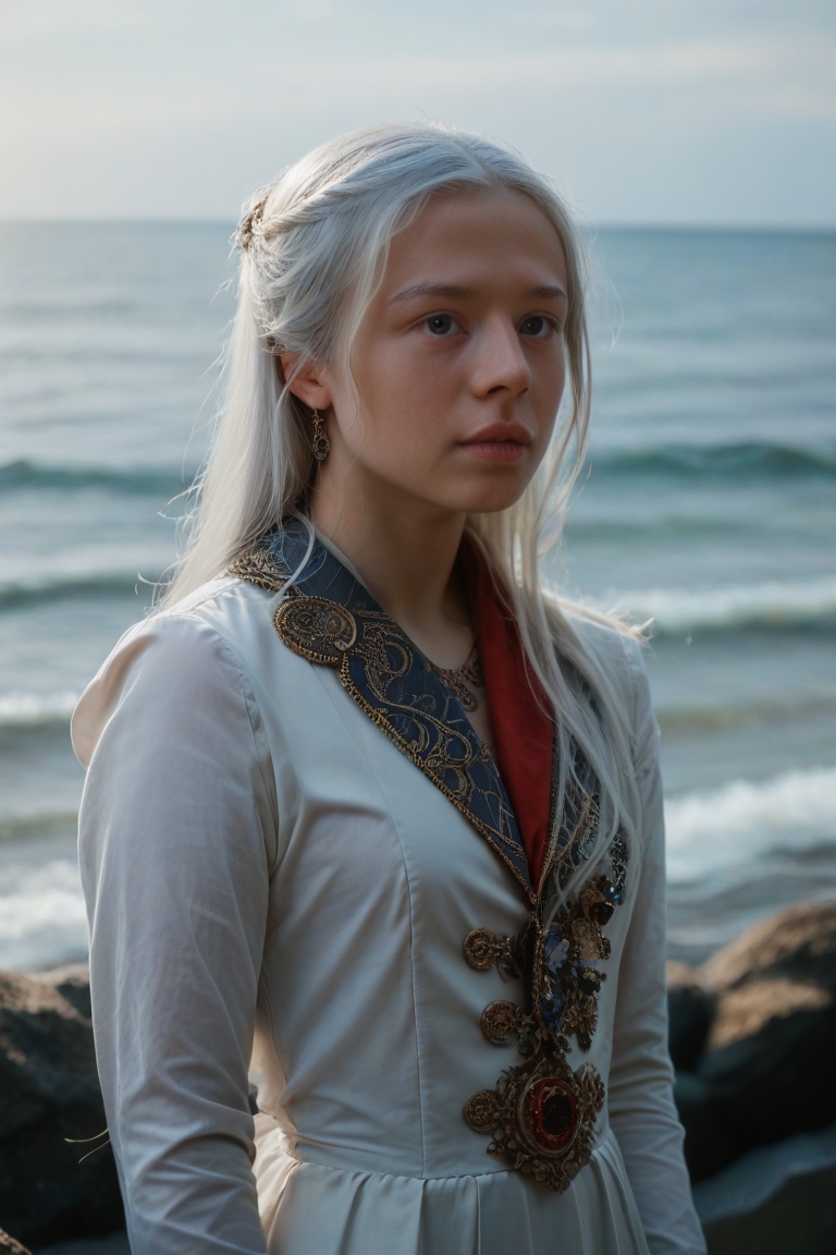 Silver hair,  Rhaenyra,  score_9 on Tensor.Art