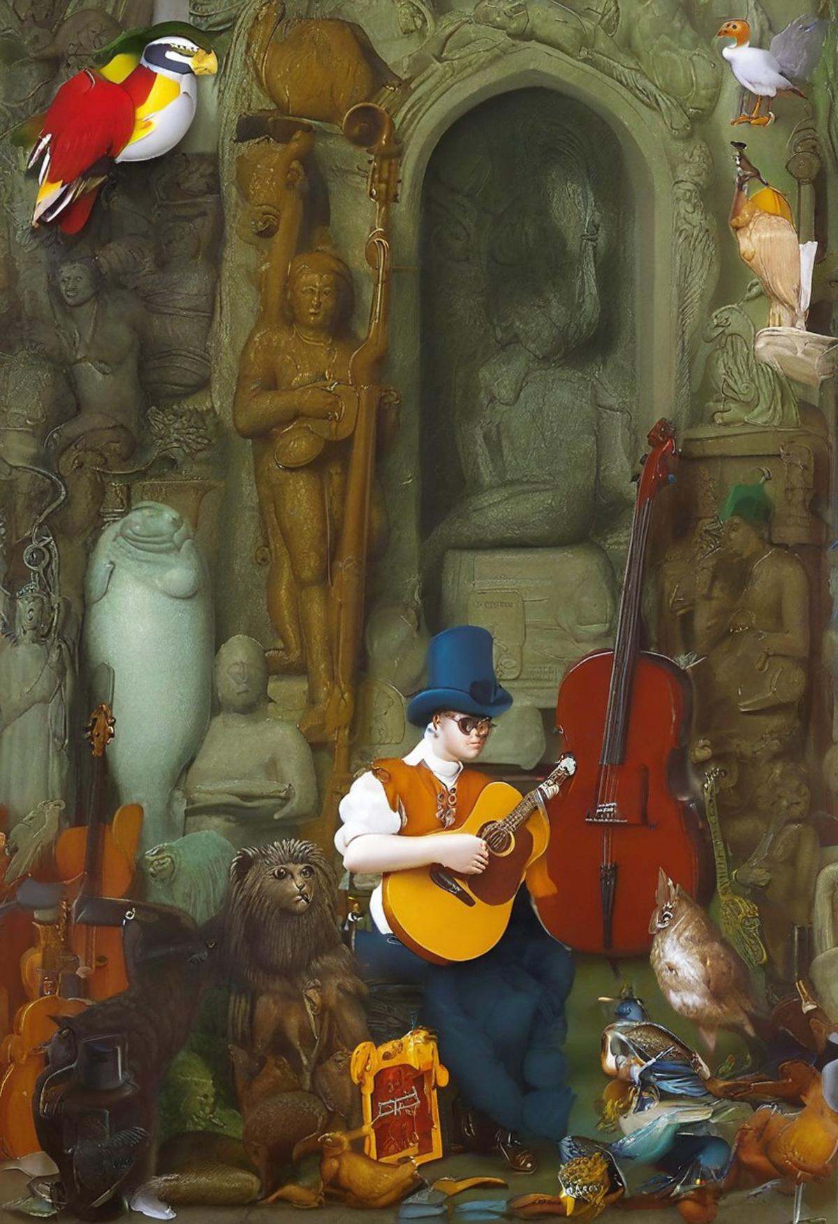 mwilks,  instrument,  statue on Tensor.Art