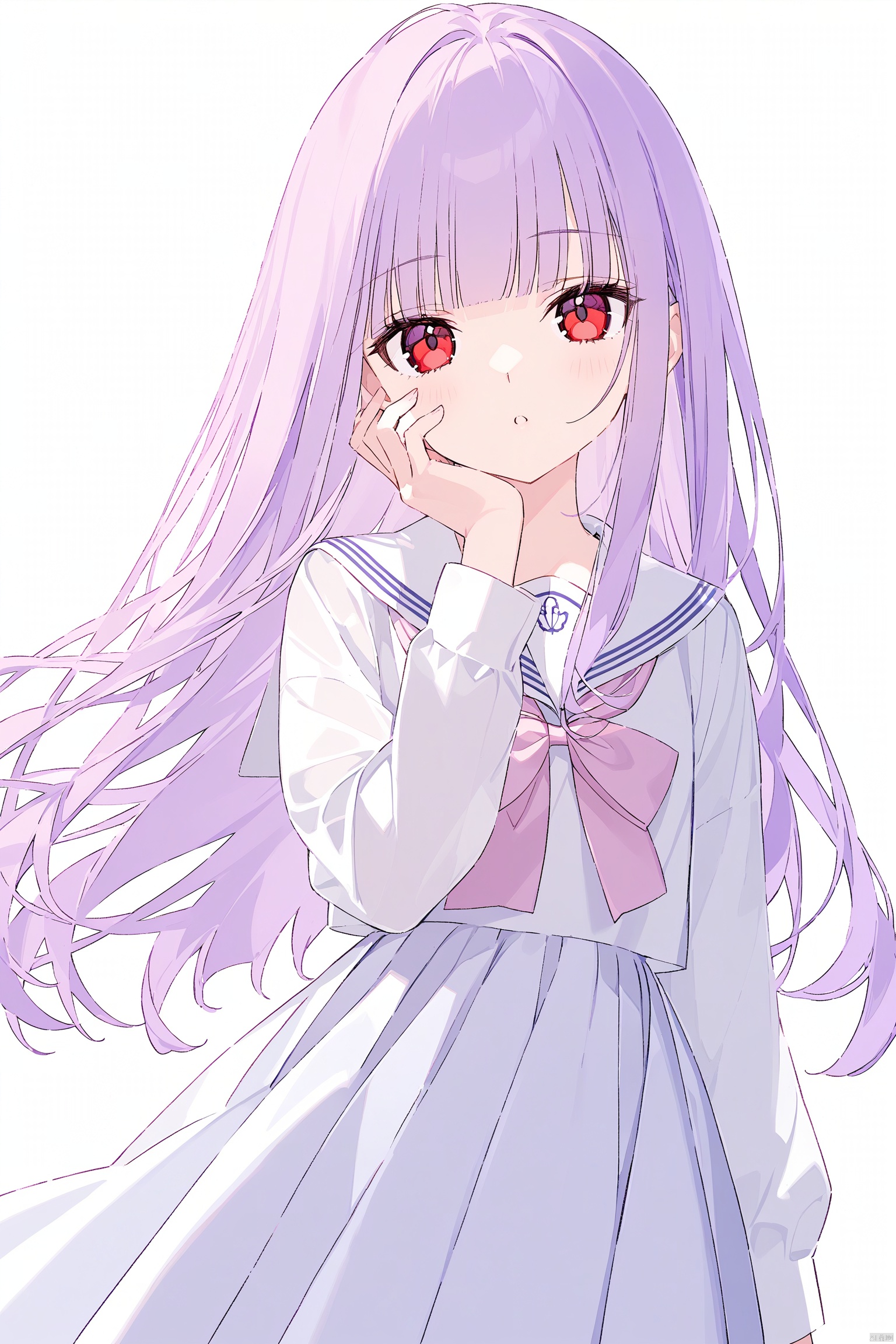 1girl,  bangs,  blunt_bangs by 叫我浅笑大人就好了 on Tensor.Art