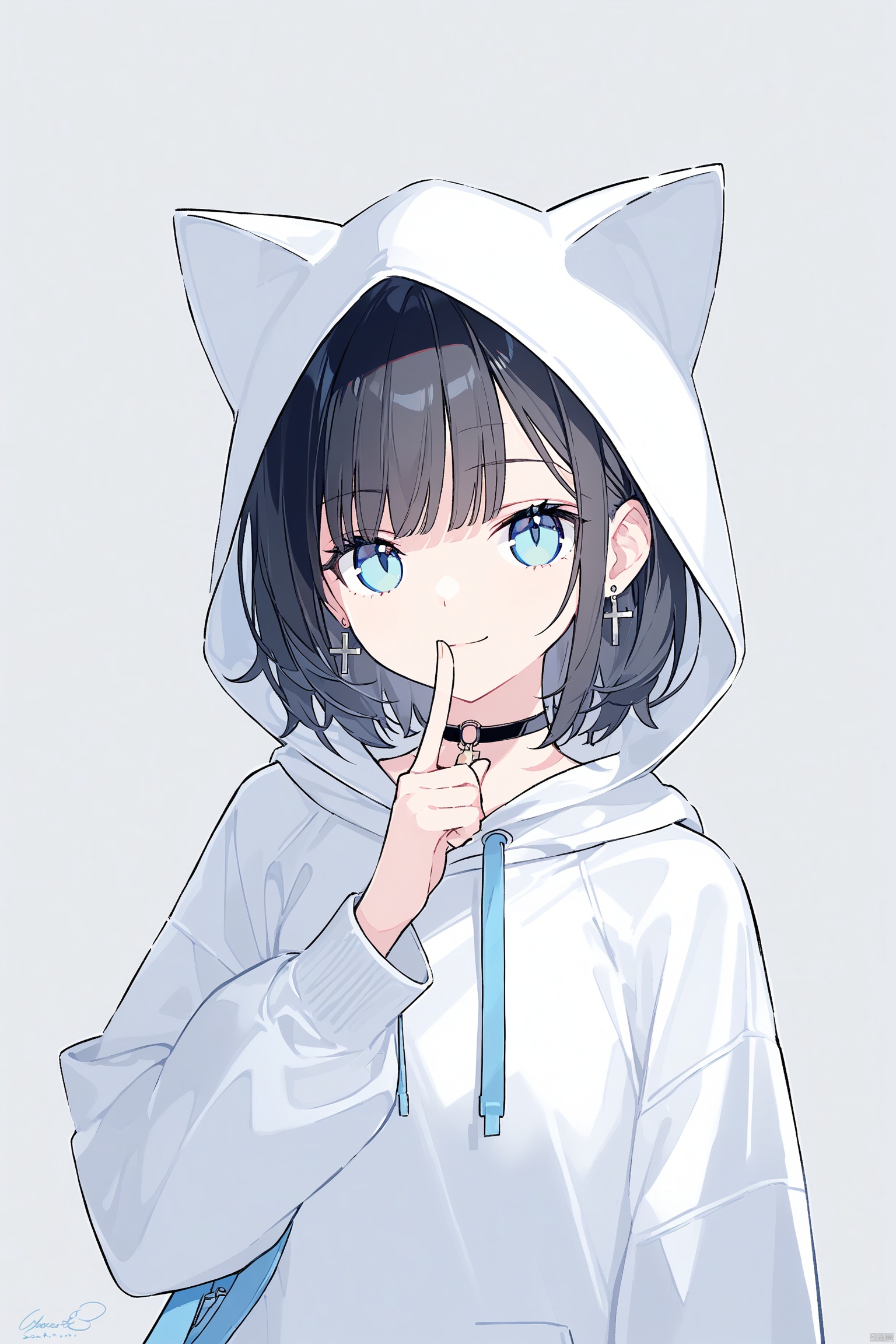 1girl,  animal_ears,  animal_hood by 叫我浅笑大人就好了 on Tensor.Art