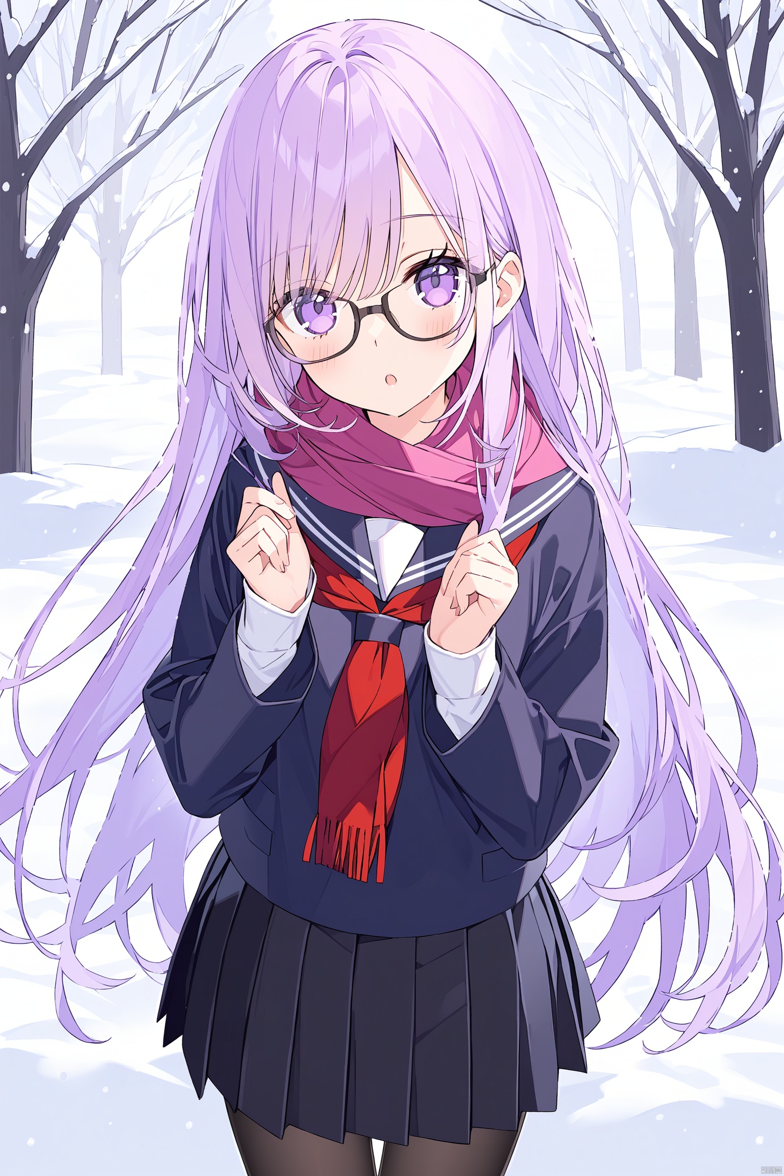 1girl,  solo,  scarf by 叫我浅笑大人就好了 on Tensor.Art