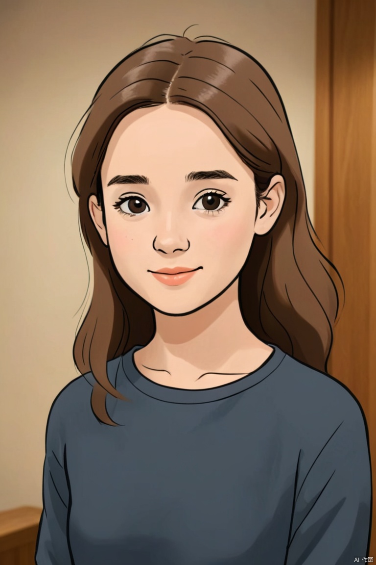 （Cartoon characters：1.05）, line art,a girl