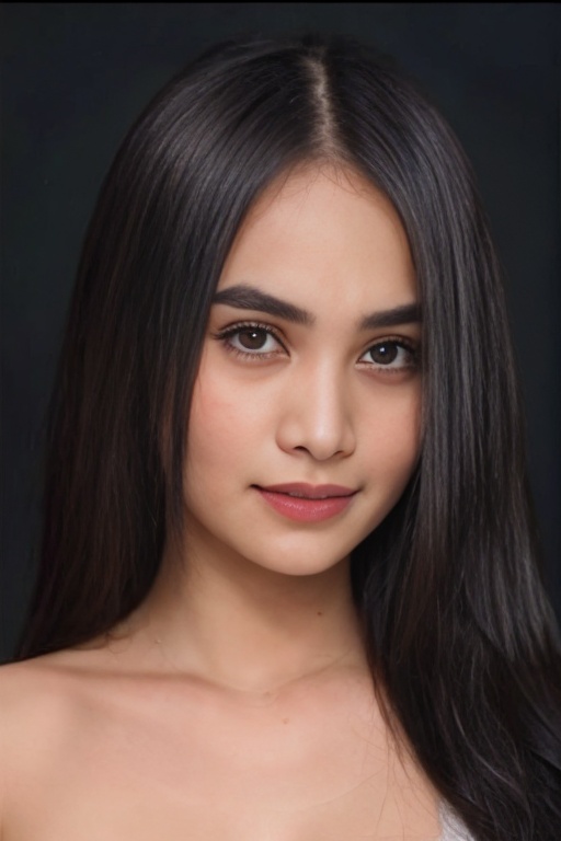 Generate hyper realistic image of a portrait of woman ,  (25 years old),  smile on Tensor.Art