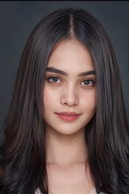 Generate hyper realistic image of a portrait of woman ,  (25 years old),  smile on Tensor.Art