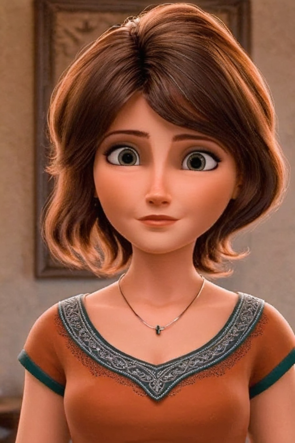 1girl,  AuntCass,  standing with hands on waist on Tensor.Art