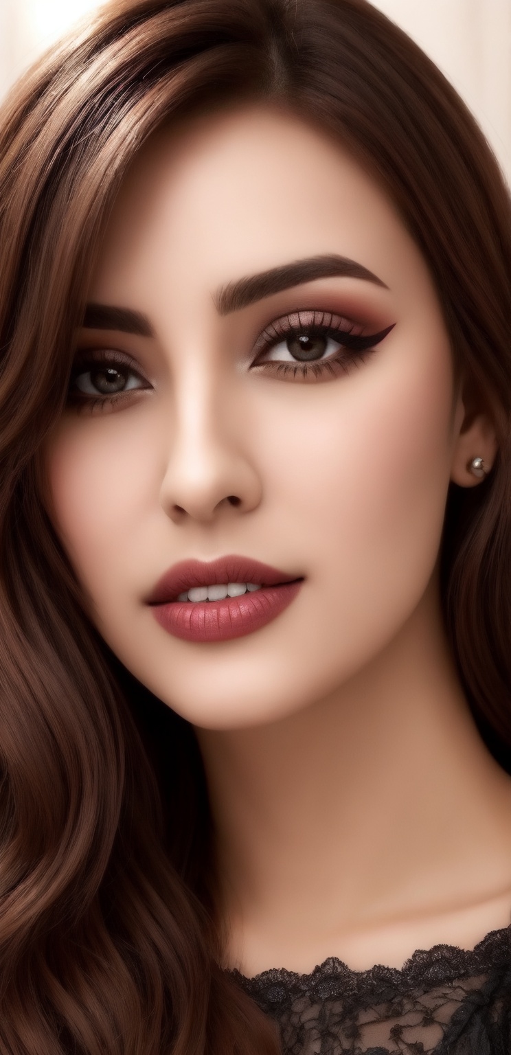 19 yaşındaki Latin model Adriana C'nin kendinden emin bir şekilde dışarıda,  bakışlarının belirgin eyeliner'ı,  göz farı v...