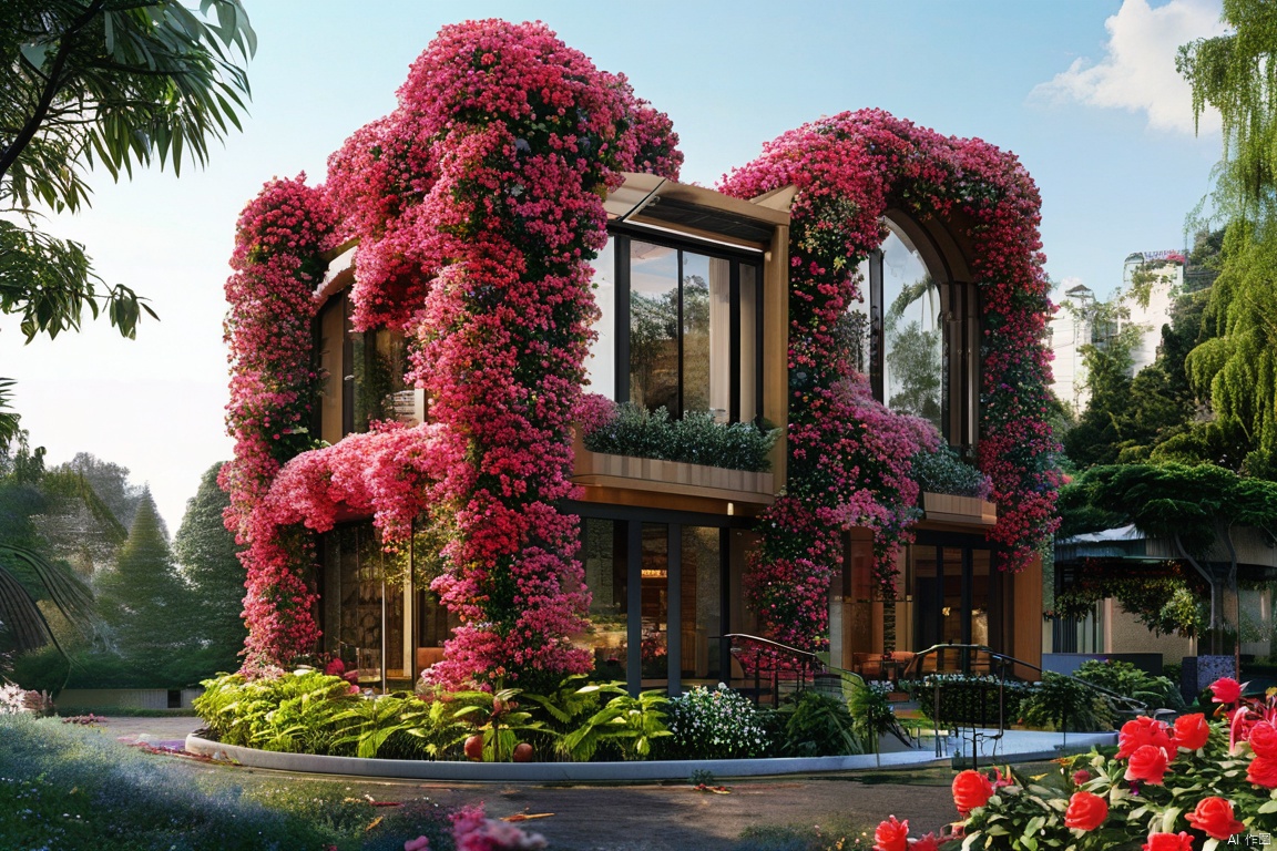 best quality, flower building
