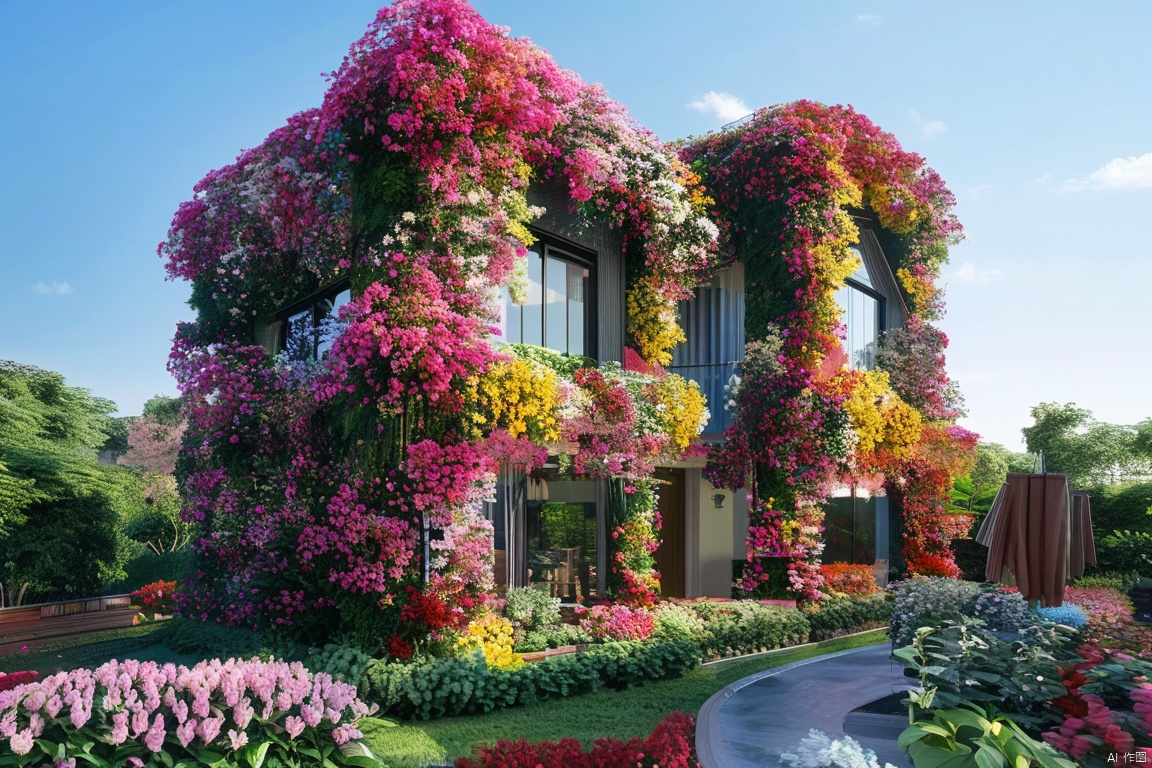 best quality, flower building