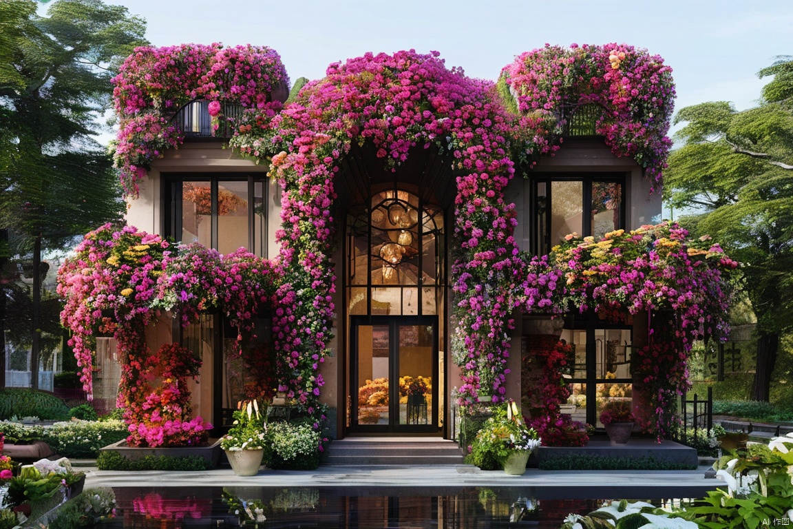 best quality, flower building