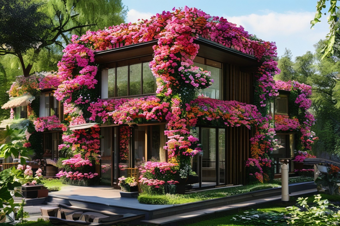 best quality, flower building